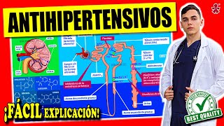 ANTIHIPERTENSIVOS  CLASIFICACIÓN y MECANISMO DE ACCIÓN [upl. by Nonnerb]