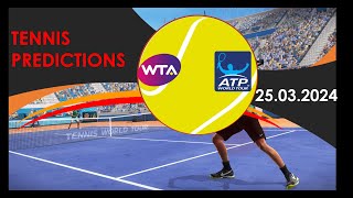 Tennis Predictions TodayATP MiamiWTA MiamiTennis Betting TipsTennis Preview [upl. by Hogan]