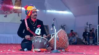 Rajasthani instrument nagara goomar 2017 [upl. by Hattie]