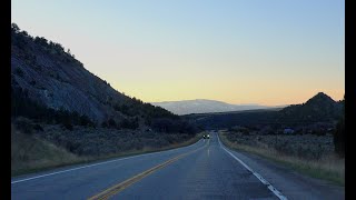 Meeker to Rifle Colorado Along the grand Hogback at dawn April 8 2024 [upl. by Enniroc901]