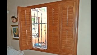 SHUTTERS DE MADERA PARA VENTANAS PEQUEÑAS [upl. by Aihcela]