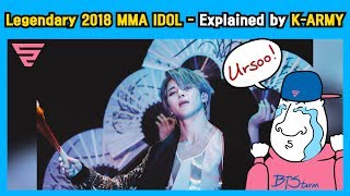 BTS Glorious Moments MMA IDOL Explained by KARMY 1amp2 Korean Traditional version IDOL stage [upl. by Sudhir911]