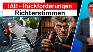 Photovoltaik  Finanzgerichte amp Richterstimmen zur Rückgängigmachung von Investitionsabzugsbeträgen [upl. by Airdnola]