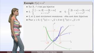 Fonctions  partie 5  fonctions monotones et bijections [upl. by Zile488]