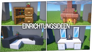 10 Einrichtungsideen in Minecraft [upl. by Leinehtan734]