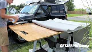 How To Installing Headliner in 1984  2001 Jeep Cherokee XJ  GetJeeping [upl. by Akcemat526]