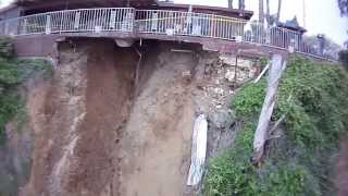 Grand Terrace landslide drone footage [upl. by Olnek]