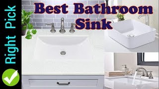 SINKS  Best Bathroom Sinks 2019  Best Bathroom Sinks Reviews [upl. by Neelloj]