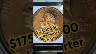 Gold Quarter Error Sells For 17500000 Dollars youtubeshorts quarter [upl. by Rosenblatt393]