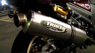 ZZR1400 08用 Striker Exhaust sound マフラー [upl. by Peoples805]