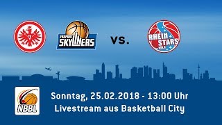 NBBLHeimspiel der Eintracht Frankfurt  FRAPORT SKYLINERS gegen Köln [upl. by Eneres]