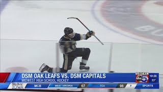 Oak Leafs top Capitals in HS Hockey [upl. by Ynar296]