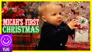 CHRISTMAS DAY OPENING GIFTS BABYS FIRST CHRISTMAS  KITTIESMAMA [upl. by Bills165]