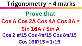 If A B C are angles in a triangle then cos 2A  cos 2B  cos 2C  1 – 4 cos A cos B cos C [upl. by Hujsak500]