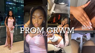 GRWM FOR PROM  Hair Nails Lashes  More [upl. by Imelida]