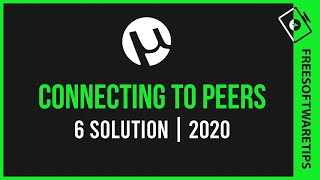 How to fix utorrent connecting to peers problem fix 6 Solution  20202021 [upl. by Coy445]