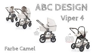 Kinderwagen Review  ABC Design  Viper 4  2017 Montage amp Aufbau [upl. by Ahsyekal]