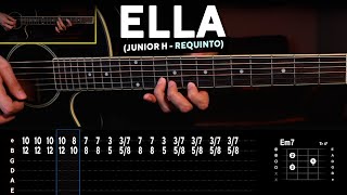 ELLA  Junior H REQUINTO Tutorial  CHORDS [upl. by Dann990]