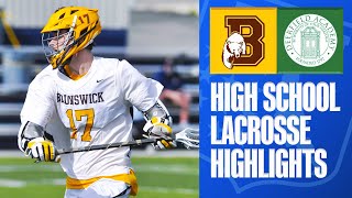 NATIONALLY RANKED PROGRAMS Brunswick CT vs Deerfield MA  High School Lacrosse Highlights 2022 [upl. by Bencion]