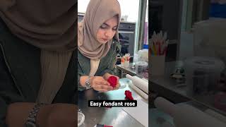 How to make fondant at home  fondant rose  flower how to make fondant chocolate  viral cakes [upl. by Lorimer953]