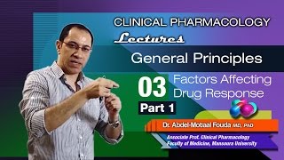 General Principles of Pharmacology Ar  03  variation in drug response  Part1 [upl. by Nnayelsel443]