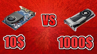 10 Graphics Card VS 1000 Graphics Card [upl. by Arotahs]