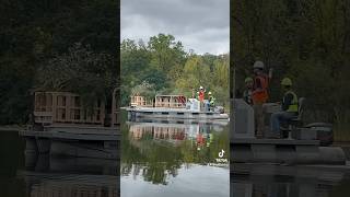 Lake Nockamixon just received 40 new fish habitat structures lakenockamixon fishing pafishing [upl. by Jodoin]