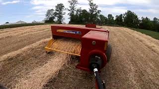 Harvesting Rye Straw on our Farm [upl. by Tristan]