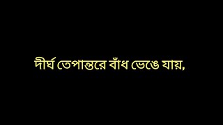 Dishehara tui  দিশেহারা তুই  Black Screen Lyrics Status [upl. by Melisande]