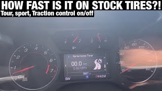 2021 Camaro LT1 Full Infotainment Tutorial 060 tests on STOCK TIRES [upl. by Xylon]