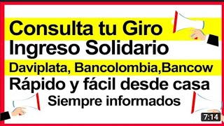 Hogares que NO saben Que son Beneficiarios de Ingreso Solidario Plazo hasta el 19 de Enero [upl. by Shatzer]