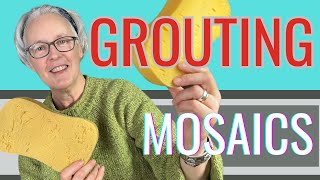 HOW TO GROUT A MOSAIC  A step by step guide to grouting mosaics [upl. by Novrej]