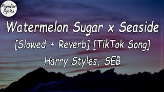 Harry Styles  Watermelon Sugar x Seaside  SEB Slowed  Reverb Lyrics Video TikTok Song [upl. by Najib983]