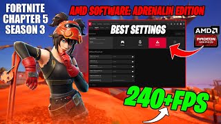 🔧 AMD Radeon Best Setting For Fortnite Chapter 5 Season 3 🔥FPS BOOST amp Fix Stutters 2024 [upl. by Anael906]