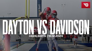 Dayton Football vs Davidson Highlights [upl. by Ahseiym247]