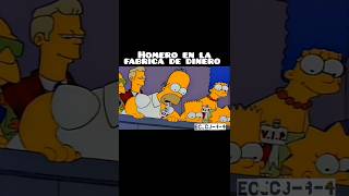 Homero en la Fabrica de dinero thesimpsons homersimpson funny shorts shortsfeed shortsviral [upl. by Dera]