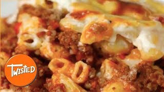 Chili Mac And Cheese Lasagna Recipe  Homemade Mac And Cheese  Cheesy Lasagna  Twisted [upl. by Balf]