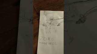 Zoro king of hell art smallyoutuber fypyoutube cool original [upl. by Jacey384]