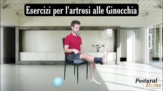 ESERCIZI PER IL GINOCCHIO CON ARTROSI [upl. by Natsirc]