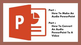 How To Make An Audio PowerPoint and Convert to MP4 [upl. by Atirihs]