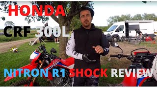 HONDA CRF300L Nitron R1 rear shock review [upl. by Madox]