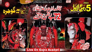 livemajlistoday  Live Qafla Sadaat Madina Wapsi 5 Rabi ul awal 2024 Gojra Gojra Azadari [upl. by Peirce]