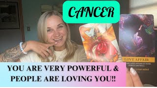 CANCER TAROT YOU’RE POWERFUL AND PEOPLE LOVE YOU [upl. by Marylin]