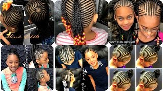 🌷💕IDÉES De TRESSES AFRICAINES TENDANCES 2021 Pour PETITE FILLE 👧 💖💕💖 child braid [upl. by Bartolemo]