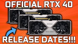 RTX 4090 4080 amp 4070 OFFICIAL Release Date [upl. by Vitoria]