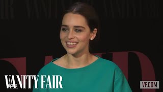 Emilia Clarke Teases Hints From Season 4 of “Game of Thrones”  Vanity Fair [upl. by Tegdirb]