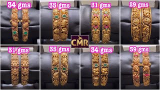 Lightweight Nakshi Bangles  Gold nakshi bangles collection with price  CMR Jewellery Telangana [upl. by Teik]