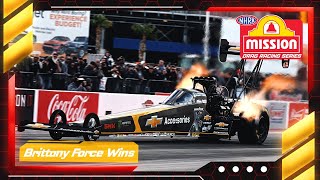 Brittany Force returns to the winners circle in a special weekend for John Force Racing [upl. by Chaffin]