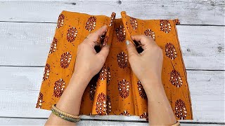 WOW  Just One Stich and A Bag Ready  Easy Bag Making at Home [upl. by Neehar]