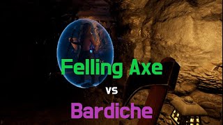 Felling axe VS Bardiche  Dark and Darker Barbarian solo [upl. by Anytsyrk]